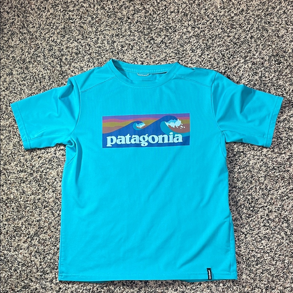 Patagonia Kids Blue Graphic T-Shirt